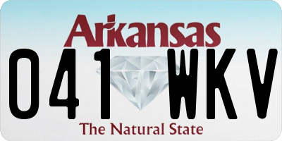 AR license plate 041WKV