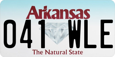 AR license plate 041WLE
