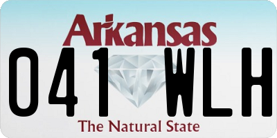 AR license plate 041WLH