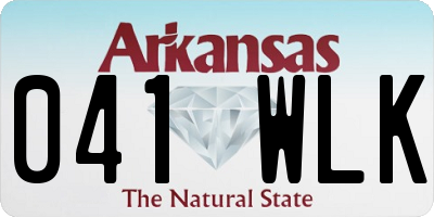 AR license plate 041WLK