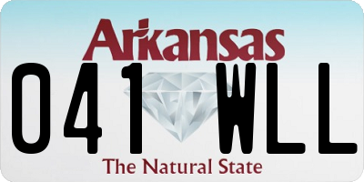 AR license plate 041WLL