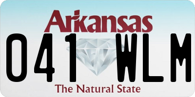 AR license plate 041WLM