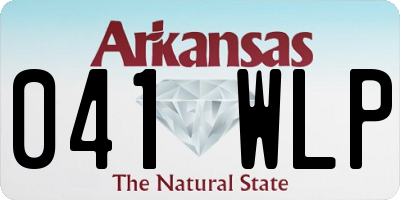 AR license plate 041WLP