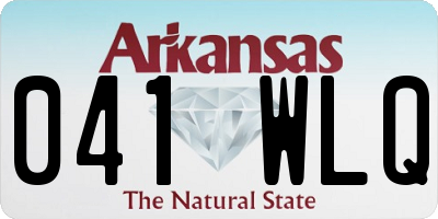 AR license plate 041WLQ