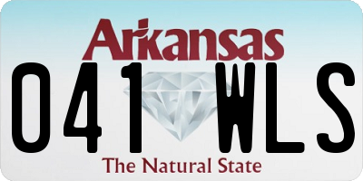 AR license plate 041WLS
