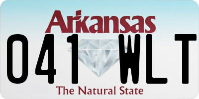 AR license plate 041WLT