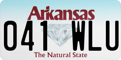 AR license plate 041WLU