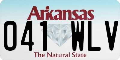 AR license plate 041WLV