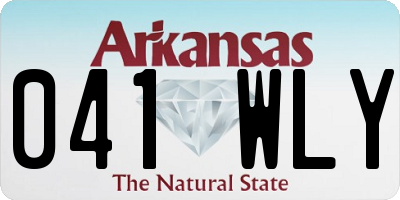 AR license plate 041WLY