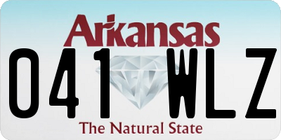 AR license plate 041WLZ