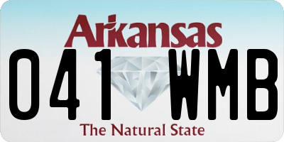 AR license plate 041WMB