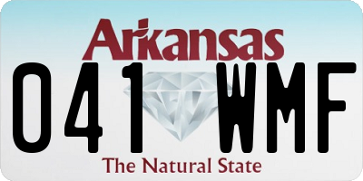 AR license plate 041WMF