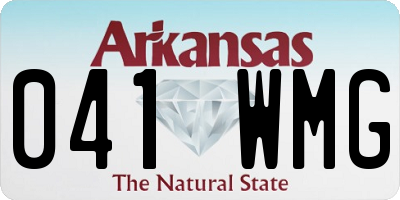 AR license plate 041WMG
