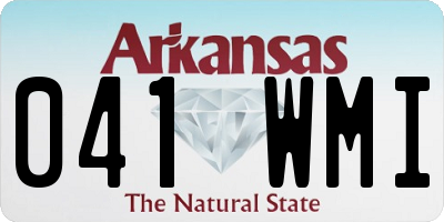 AR license plate 041WMI