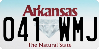 AR license plate 041WMJ
