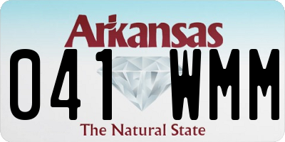 AR license plate 041WMM