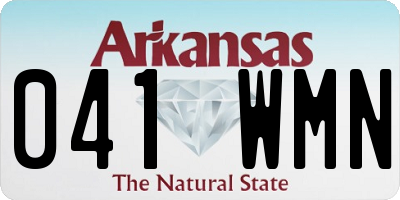AR license plate 041WMN