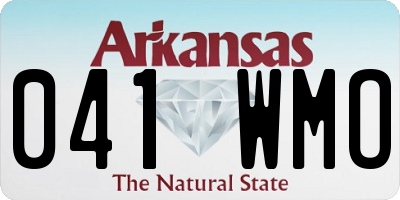 AR license plate 041WMO