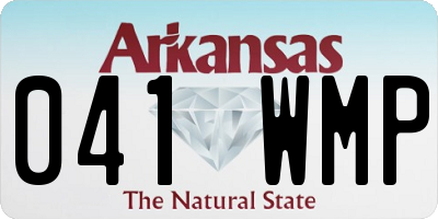 AR license plate 041WMP