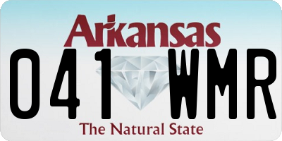 AR license plate 041WMR