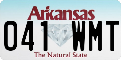 AR license plate 041WMT