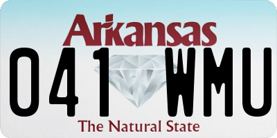 AR license plate 041WMU