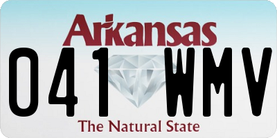 AR license plate 041WMV