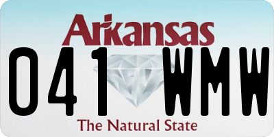 AR license plate 041WMW