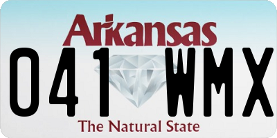 AR license plate 041WMX