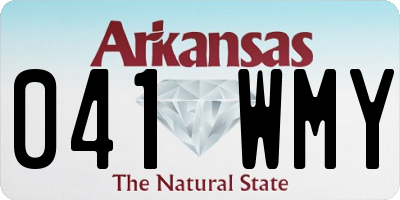 AR license plate 041WMY