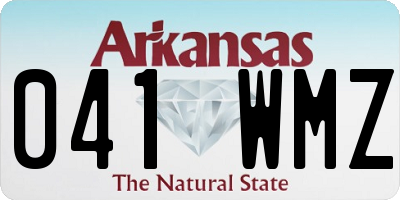 AR license plate 041WMZ