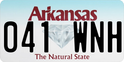 AR license plate 041WNH