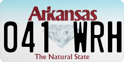 AR license plate 041WRH