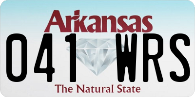 AR license plate 041WRS