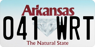 AR license plate 041WRT