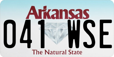 AR license plate 041WSE