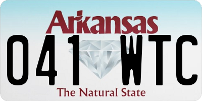 AR license plate 041WTC