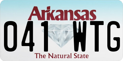 AR license plate 041WTG