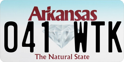 AR license plate 041WTK