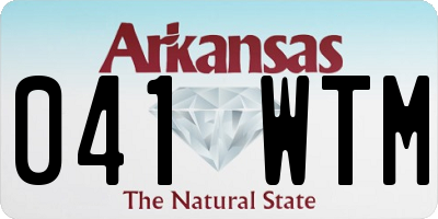 AR license plate 041WTM