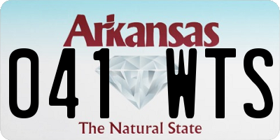 AR license plate 041WTS