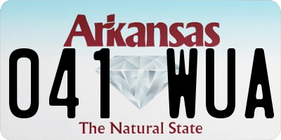 AR license plate 041WUA