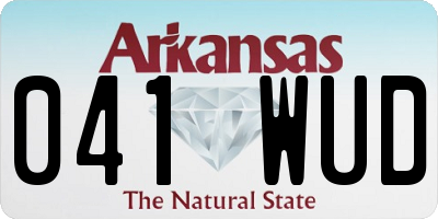 AR license plate 041WUD