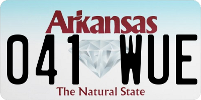 AR license plate 041WUE