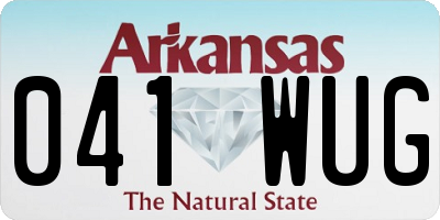 AR license plate 041WUG