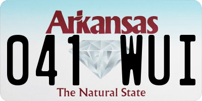 AR license plate 041WUI