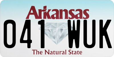 AR license plate 041WUK