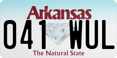 AR license plate 041WUL