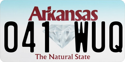AR license plate 041WUQ