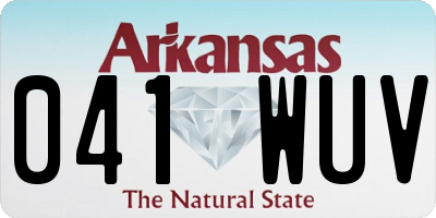 AR license plate 041WUV